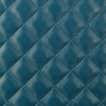 Preview: Kunstleder Steppoptik petrol (10 cm)